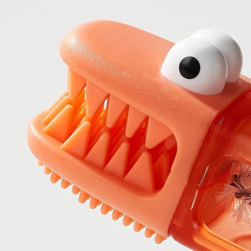 โจ3-in-1 Crocodile Brush ๐  Deep Cleaning for Narrow Cup Lids & Tableware Gaps ๐งผ
