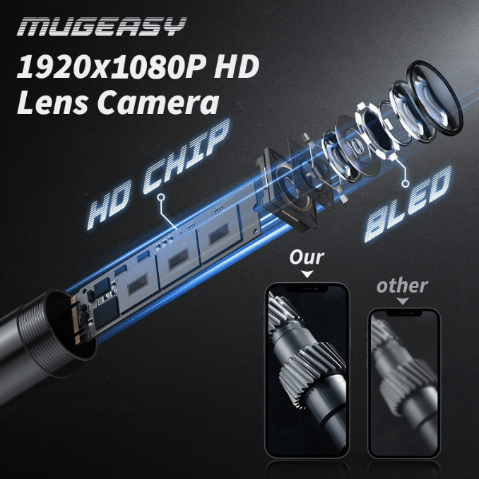 ๐ Plug-and-Play Endoscope Camera โ Compatible with Android & iPhone & ipad for Direct Connection