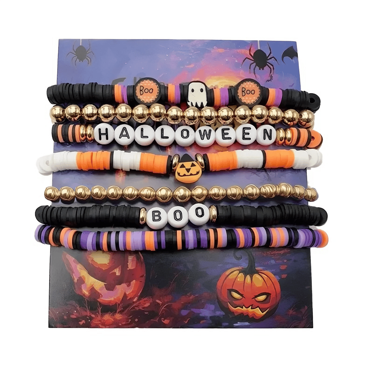 ๐๐ป7-Piece New Ambiance Halloween Bracelet Set๐
