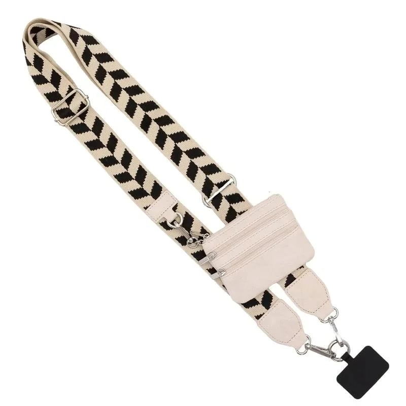 👍Essential for travel-Phone Strap with Zippered Pouch🎉