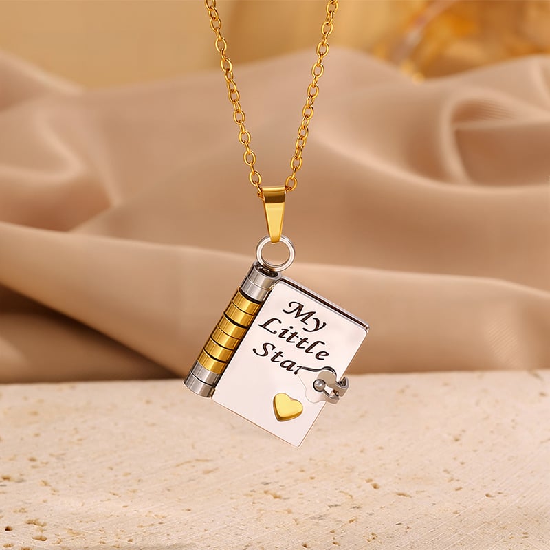 🏆Flash Sale⚡ 50K+ SOLD! ❤️🔥✨My Little Star Book Necklace for Daughter / Son