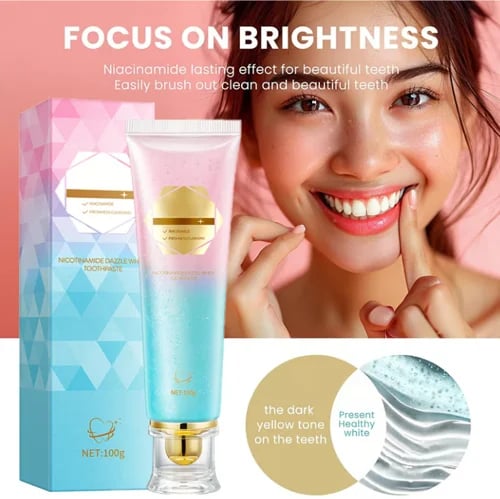โจ Achieve a Radiant Smile - ๐ฆท Niacinamide Whitening Toothpaste - For Healthier, Whiter Teeth!