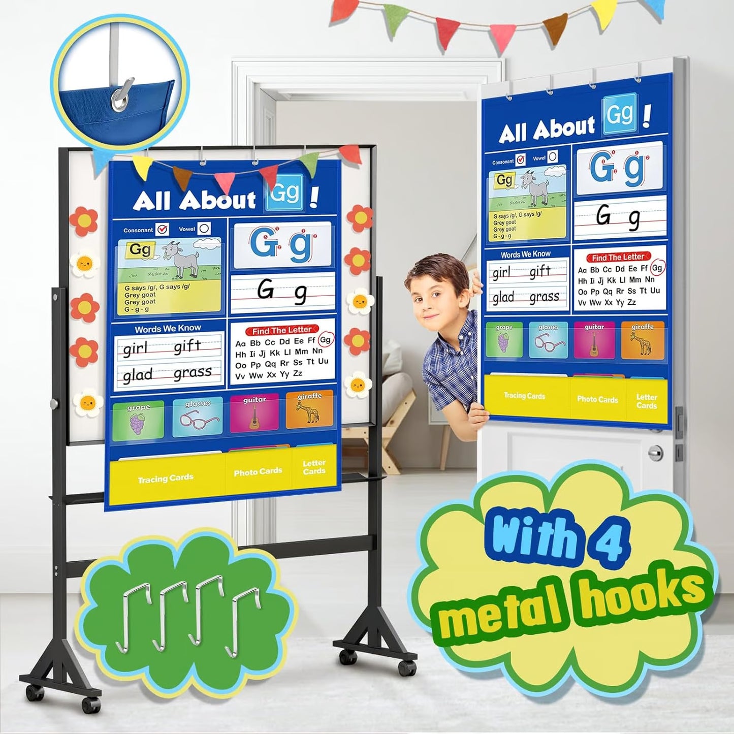 🔥LAST DAY  📚Alphabet Learning Pocket Chart⭐