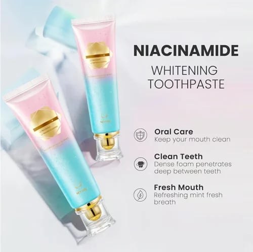 โจ Achieve a Radiant Smile - ๐ฆท Niacinamide Whitening Toothpaste - For Healthier, Whiter Teeth!