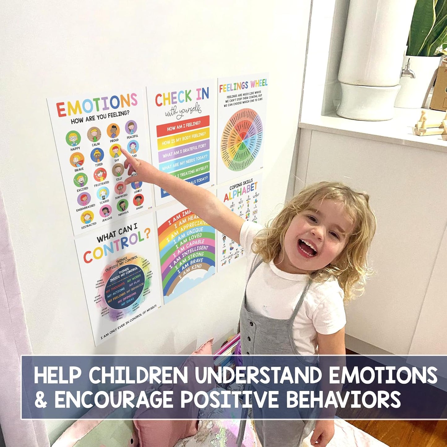 ❤️12 Pcs Calming Corner Posters
