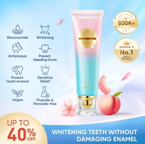 โจ Achieve a Radiant Smile - ๐ฆท Niacinamide Whitening Toothpaste - For Healthier, Whiter Teeth!