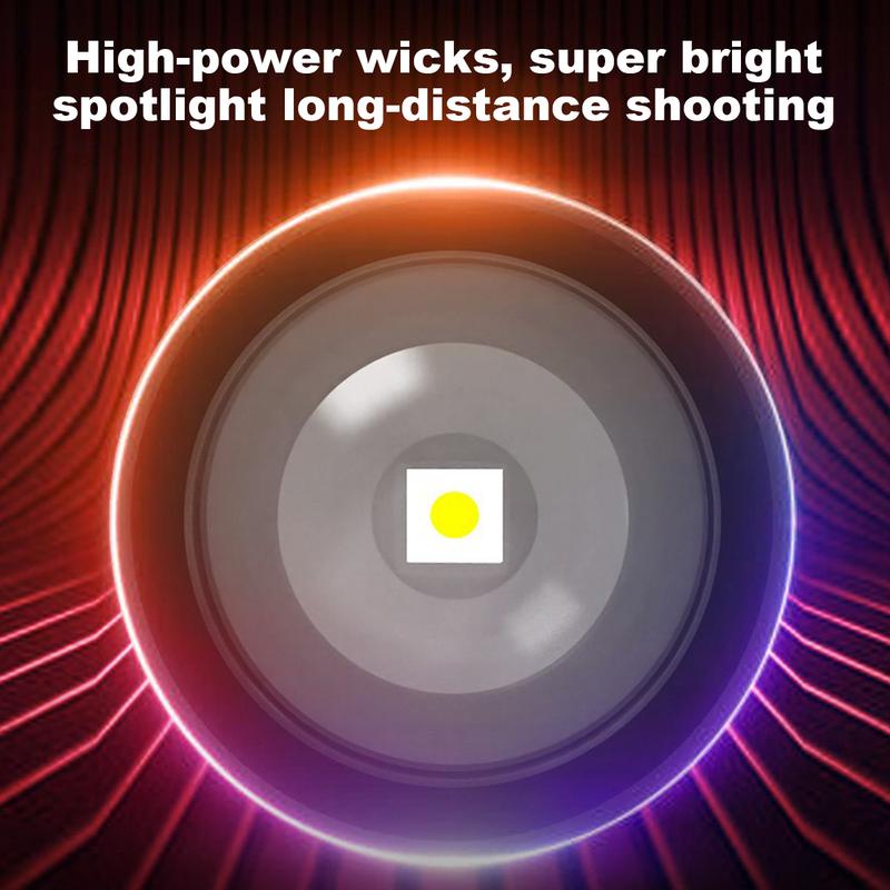 ๐ฆ Summer Essential! ๐ฅ 2-in-1 Power Bank Flashlight โ Super Bright, Zoomable & USB Rechargeable for Camping & Emergencies