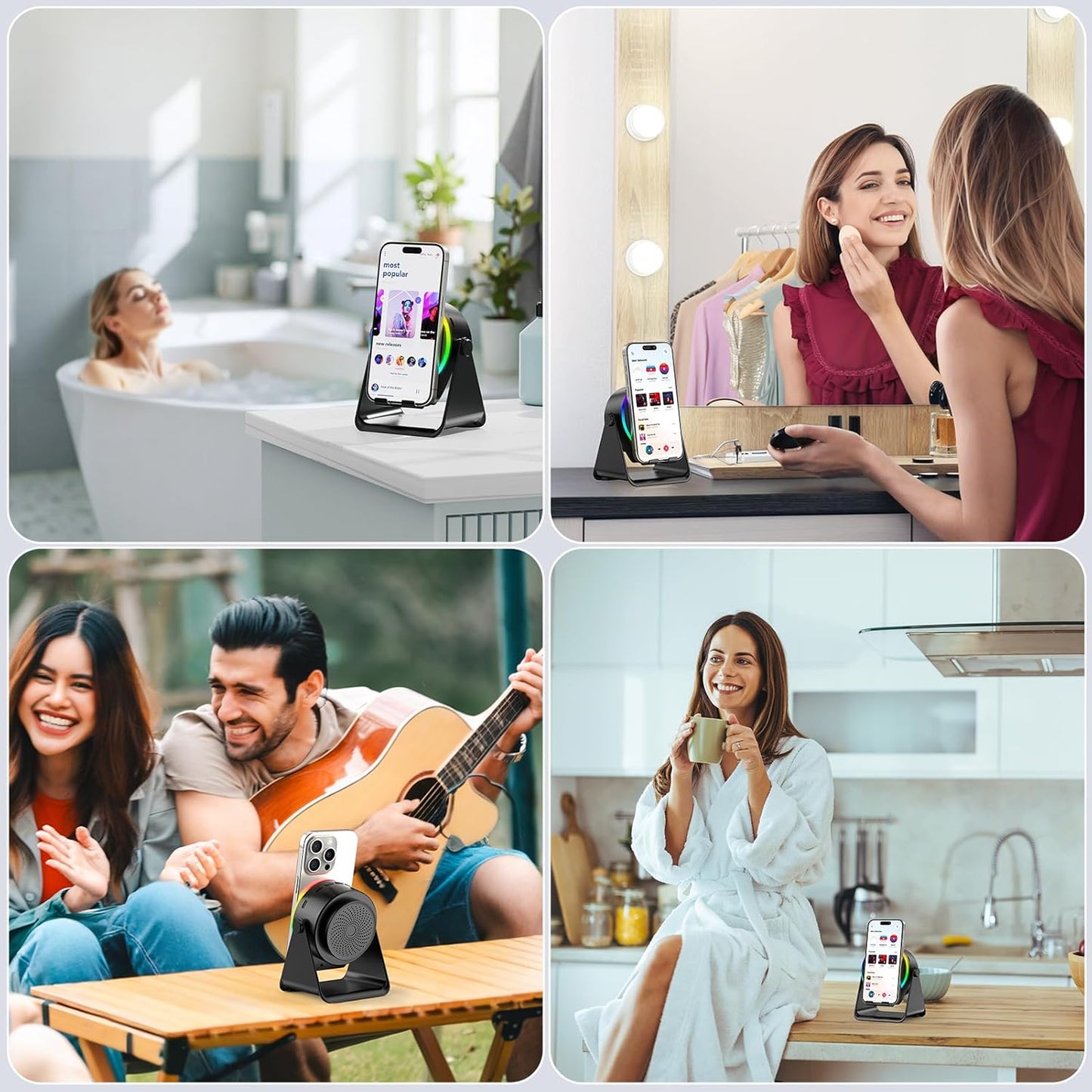 🔥4 IN 1 Wireless Induction Audio Bluetooth Speaker