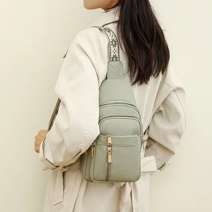 🏆️Anti-Theft Embroidery Solid Color Crossbody Bag for Daily Travel