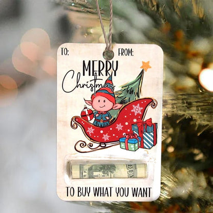 🎅💸 Handcrafted Wooden Money Holders Gift(no money)