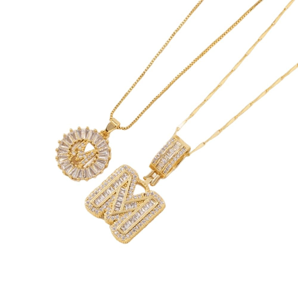 [LAST DAY ]Initial Letter Pendant Necklaces -2 Pack