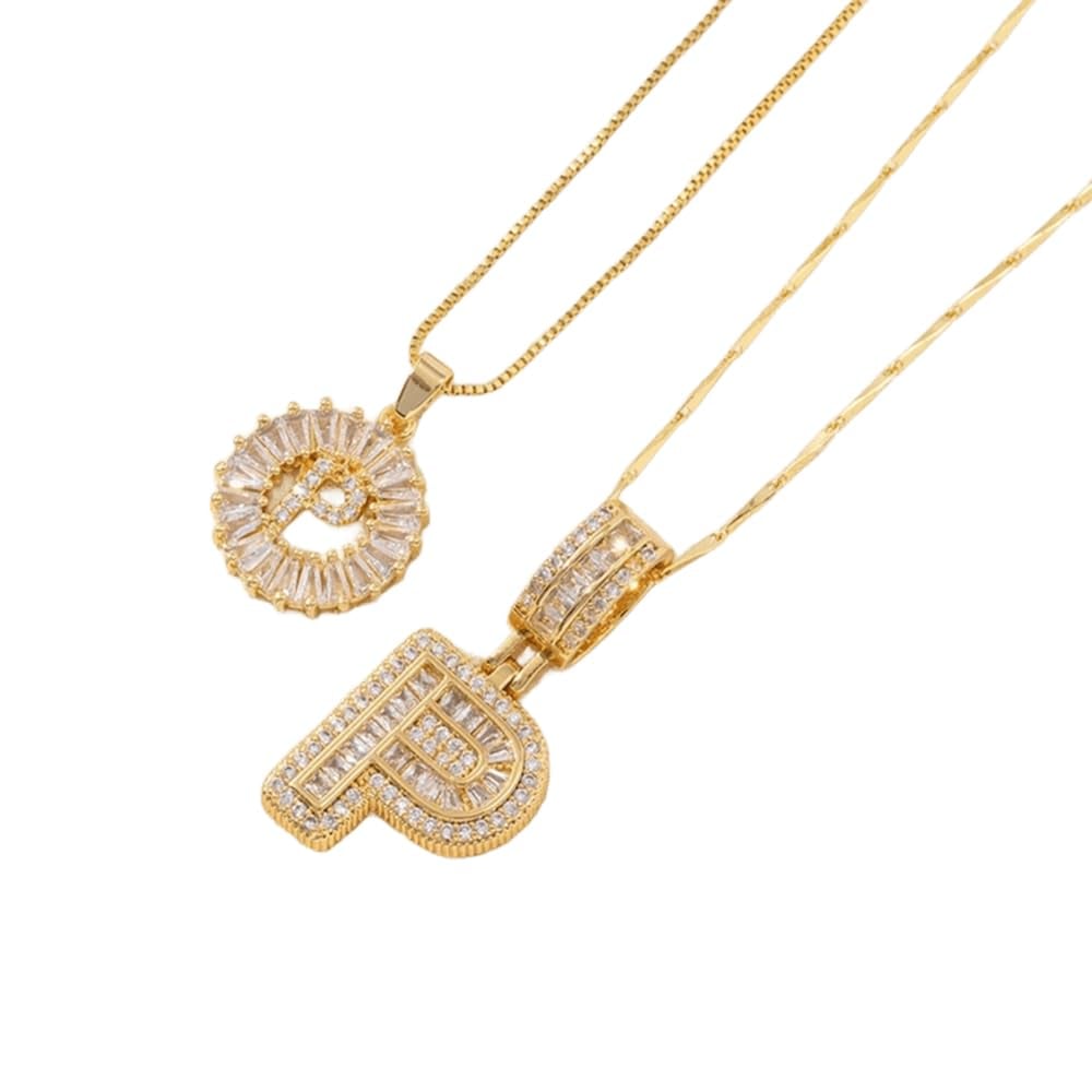 [LAST DAY ]Initial Letter Pendant Necklaces -2 Pack