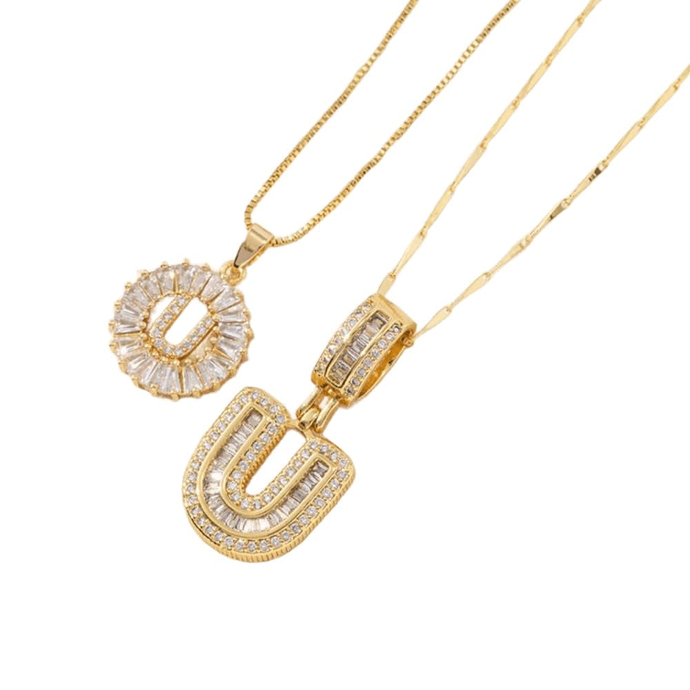 [LAST DAY ]Initial Letter Pendant Necklaces -2 Pack