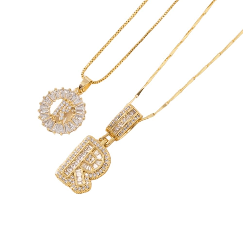 [LAST DAY ]Initial Letter Pendant Necklaces -2 Pack