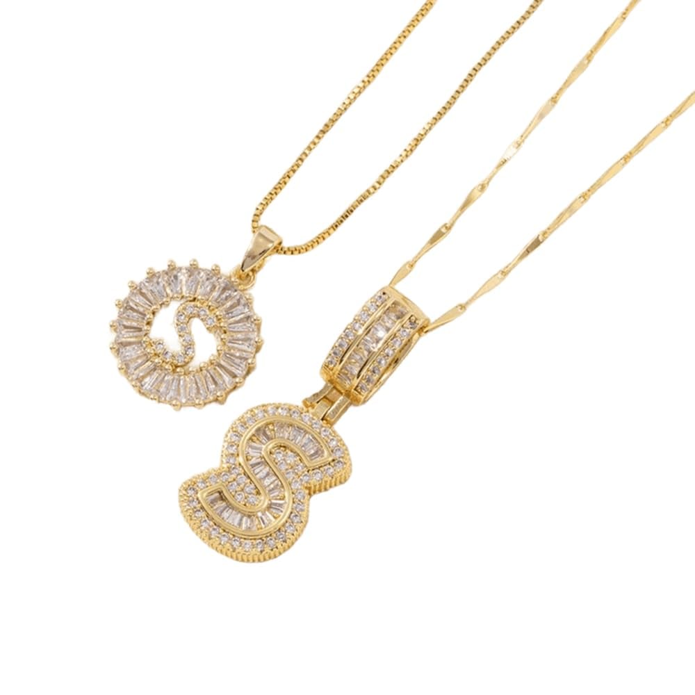 [LAST DAY ]Initial Letter Pendant Necklaces -2 Pack