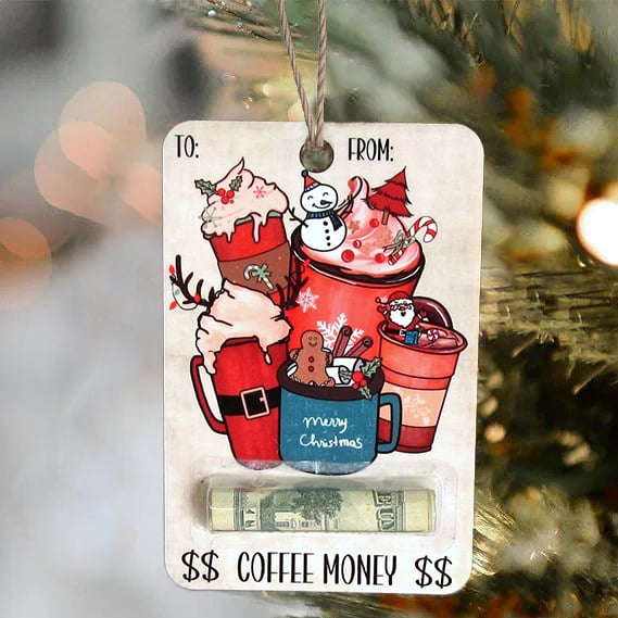 🎅💸 Handcrafted Wooden Money Holders Gift(no money)