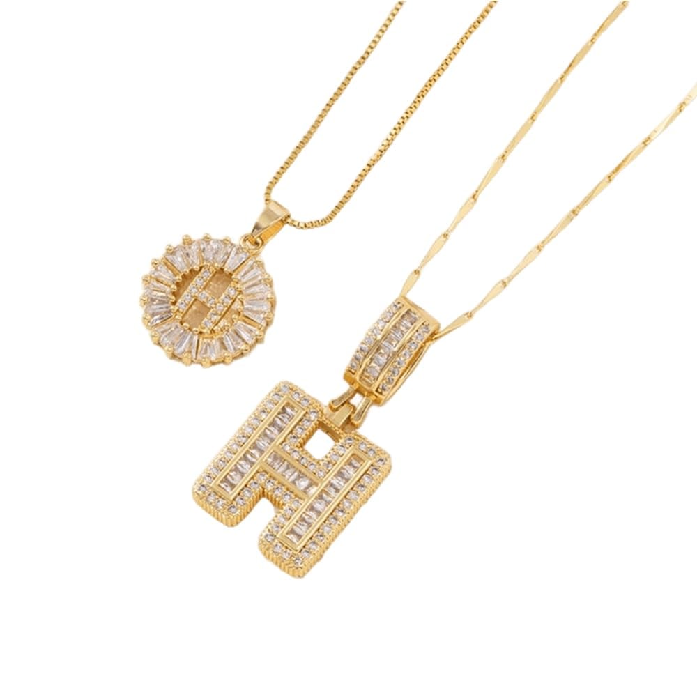 [LAST DAY ]Initial Letter Pendant Necklaces -2 Pack
