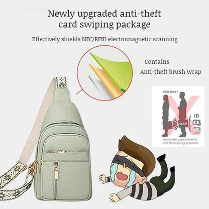 🏆️Anti-Theft Embroidery Solid Color Crossbody Bag for Daily Travel
