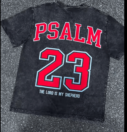 🔥2025 NEW ARRIVAL🔥 - Women's 100% Casual T-Shirt with Psalm 23 Print