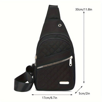 🏆️Anti-Theft Embroidery Solid Color Crossbody Bag for Daily Travel