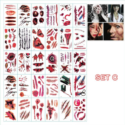 🎃Temporary Halloween Prank Makeup Tattoo😈Realistic and easy to remove
