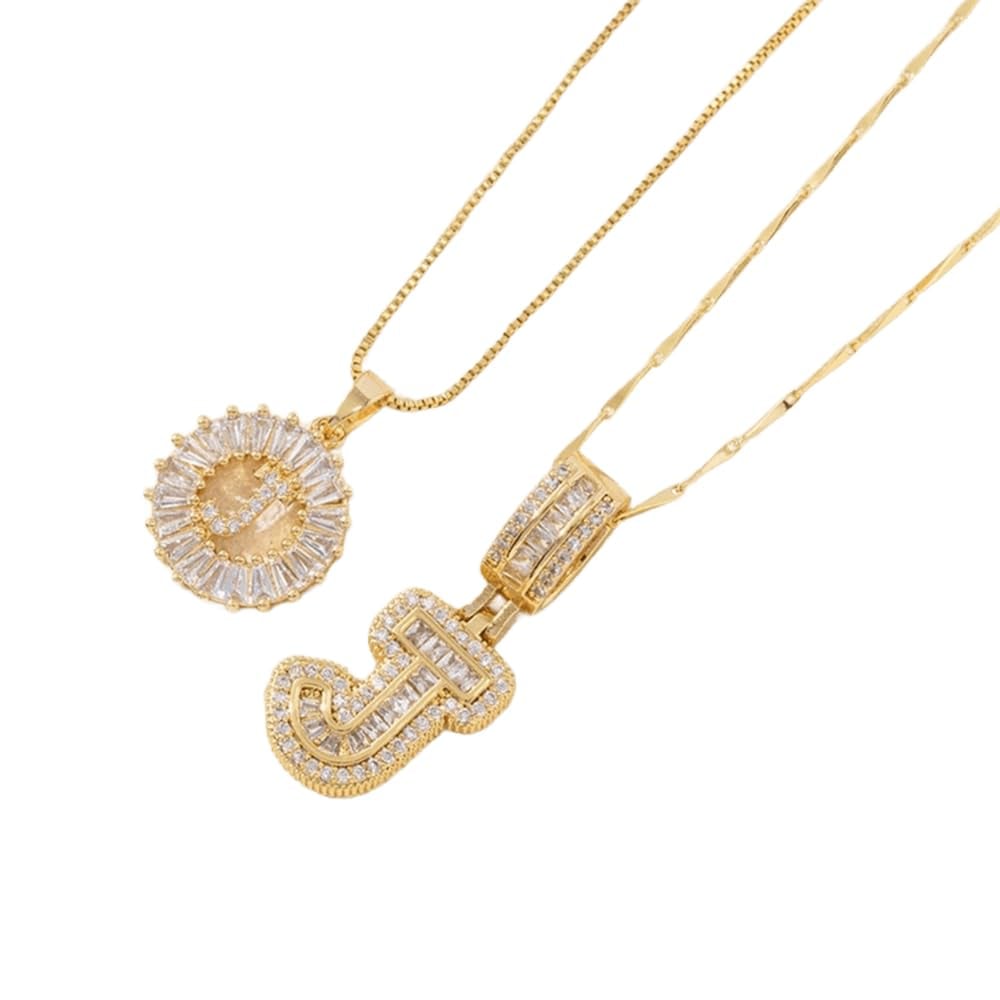 [LAST DAY ]Initial Letter Pendant Necklaces -2 Pack